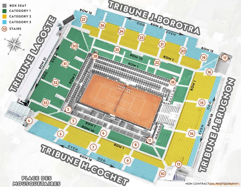 Grandslam Roland Garros 2020 Philippe-Chatrier Court - vstupenky na